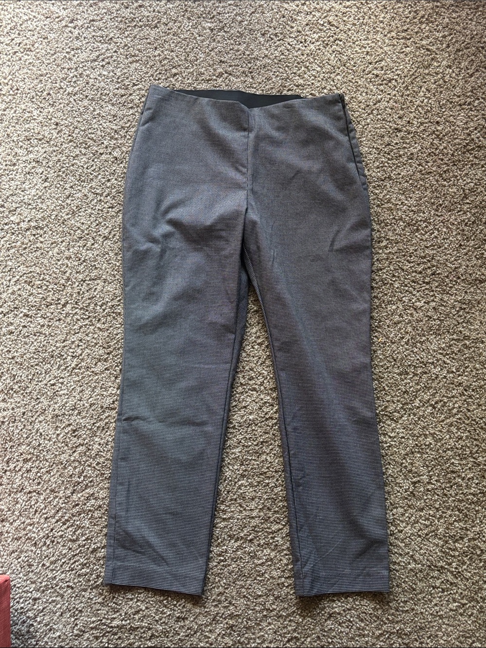 Nine West Women's Side Zip Skinny Ankle Pants Size 12 Black White